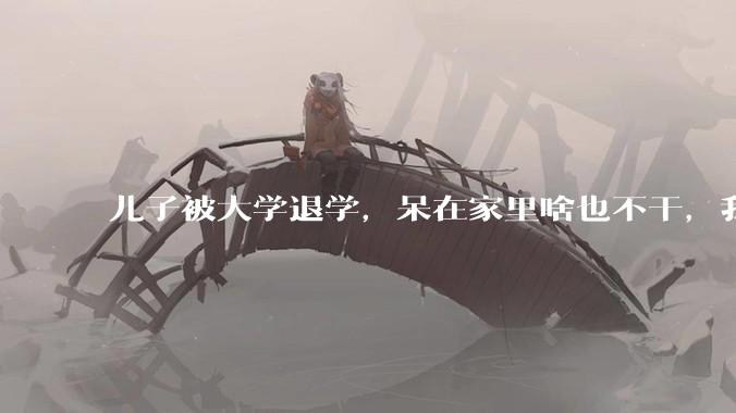 儿子被大学退学，呆在家里啥也不干，我们该怎么办？